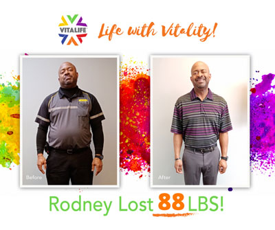 Weight Loss Success at VitaLife Down 88 Pounds